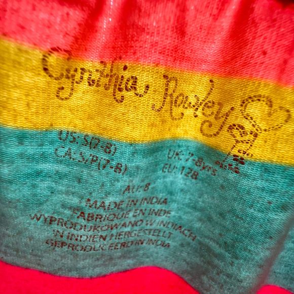 Cynthia Rowley Multicolor Leggings Girls Size Small - Picture 7 of 8